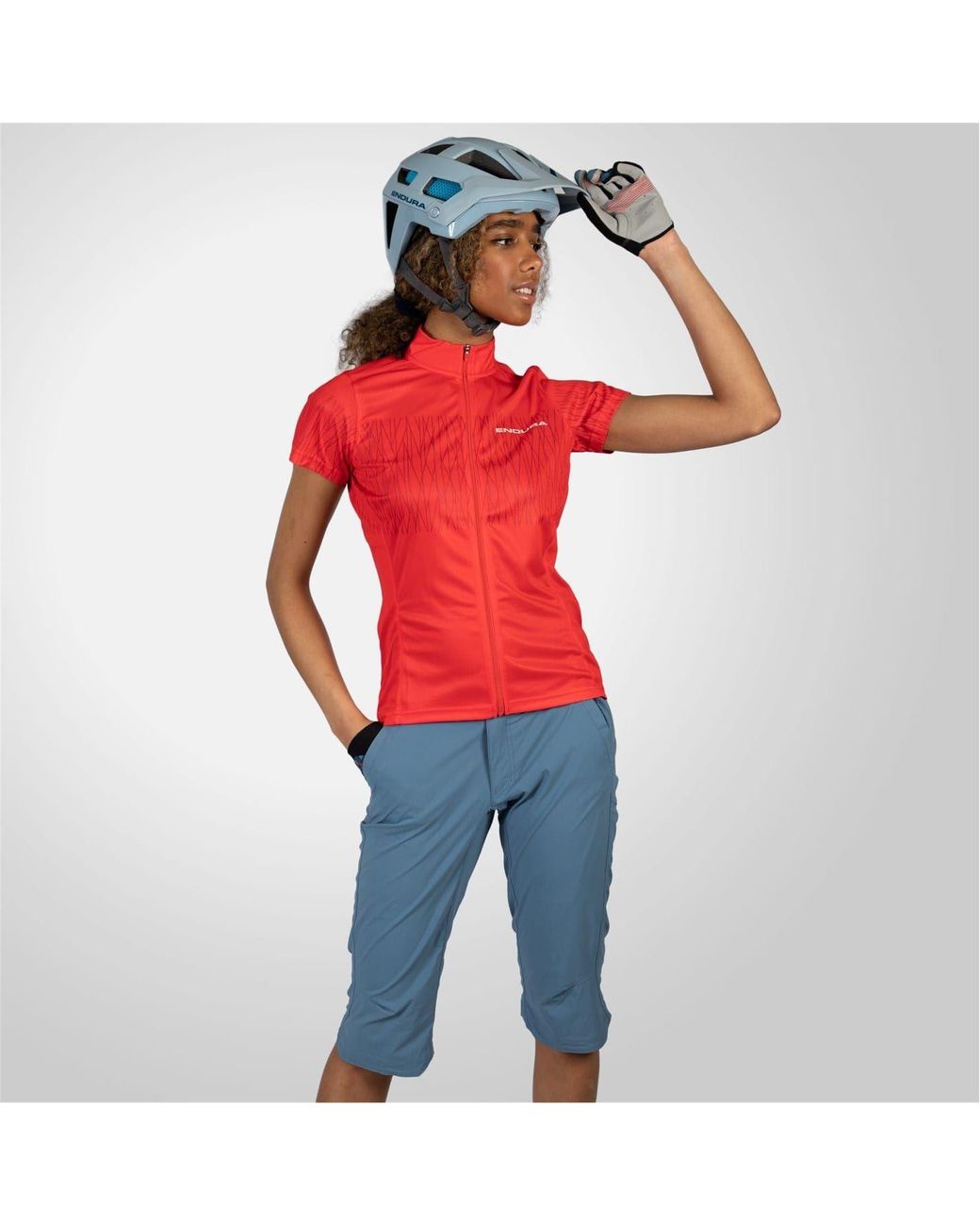 Endura Blue Hummvee Lite Three Quartershorts (With Liner) Ladies