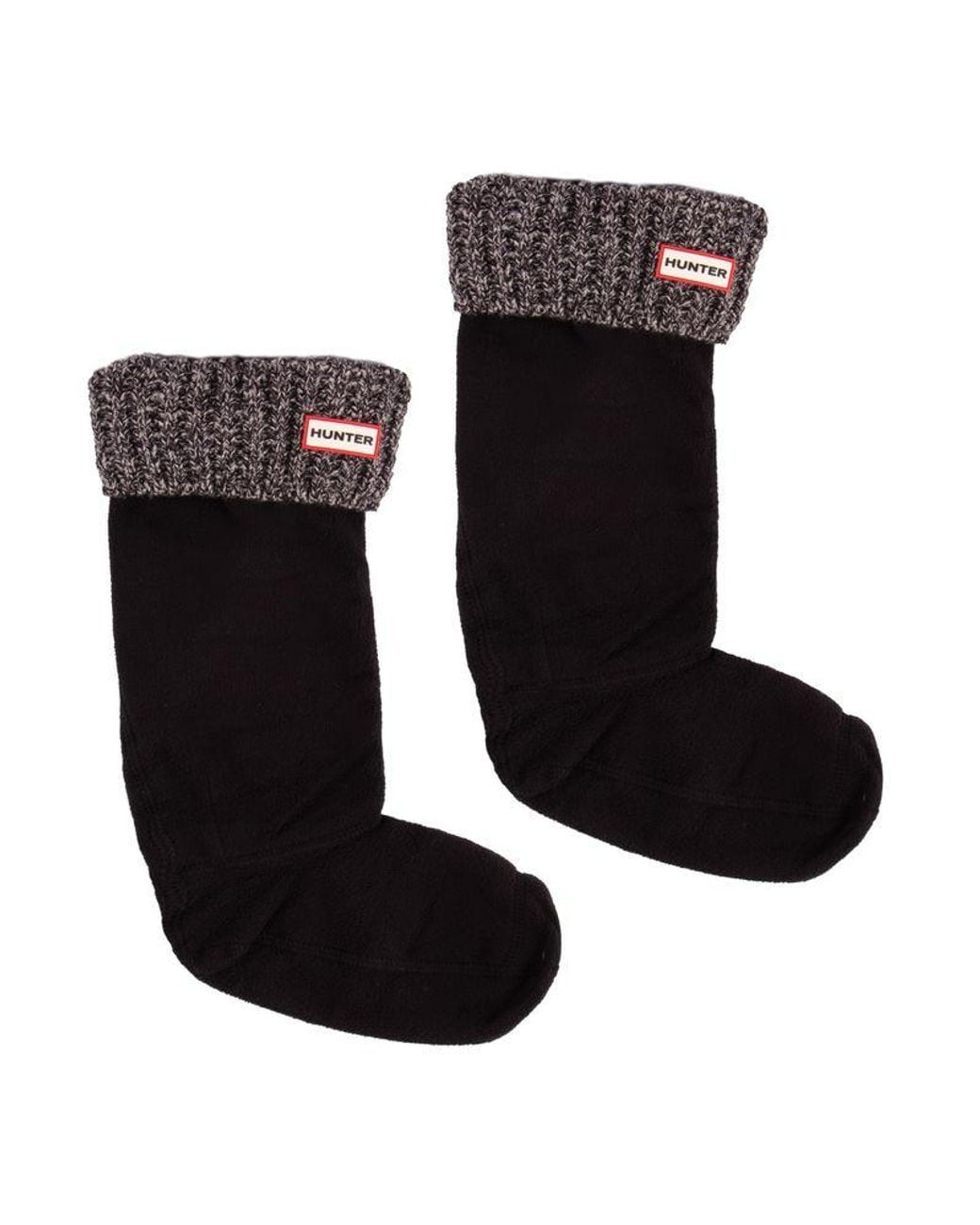 Hunter Black Tall Waffle Welly Socks