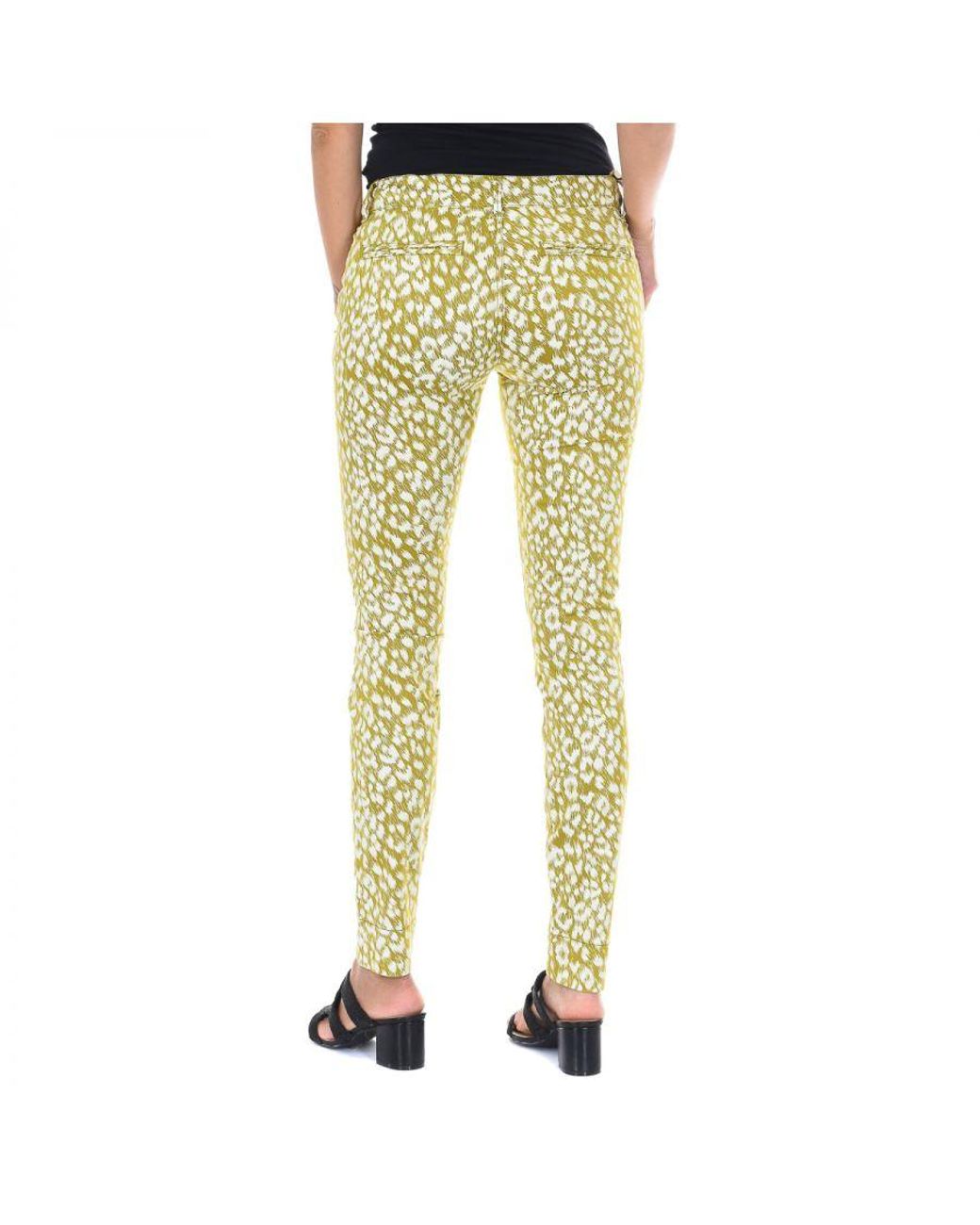 Met Yellow Long Trousers With Narrow Cut Hems 70Dbf0531-R215