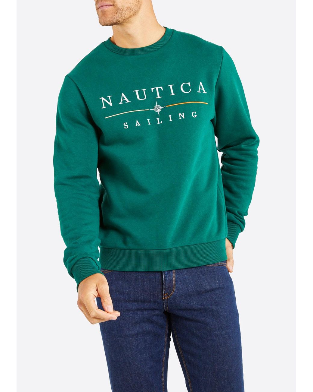 Nautica Blue Rolf Sweatshirt for men