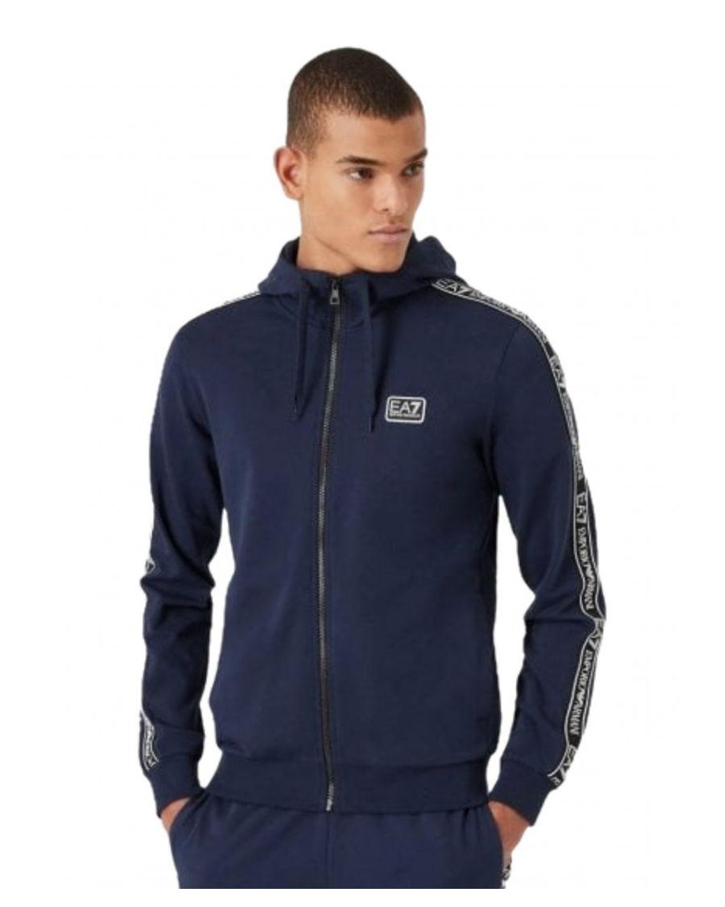 Emporio armani ea7 top tape full zip hoodie