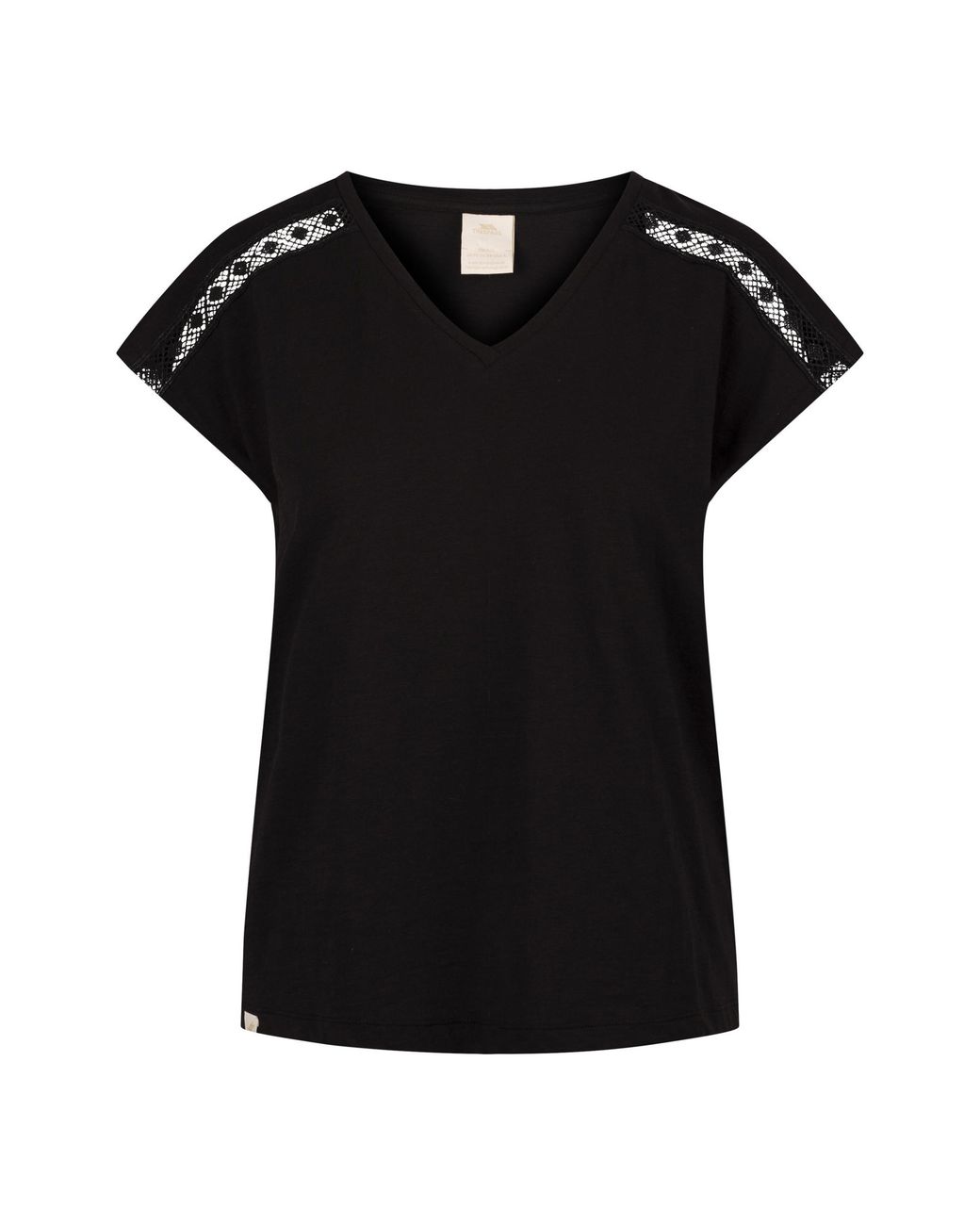 Trespass Black Ladies Willa Top Cotton