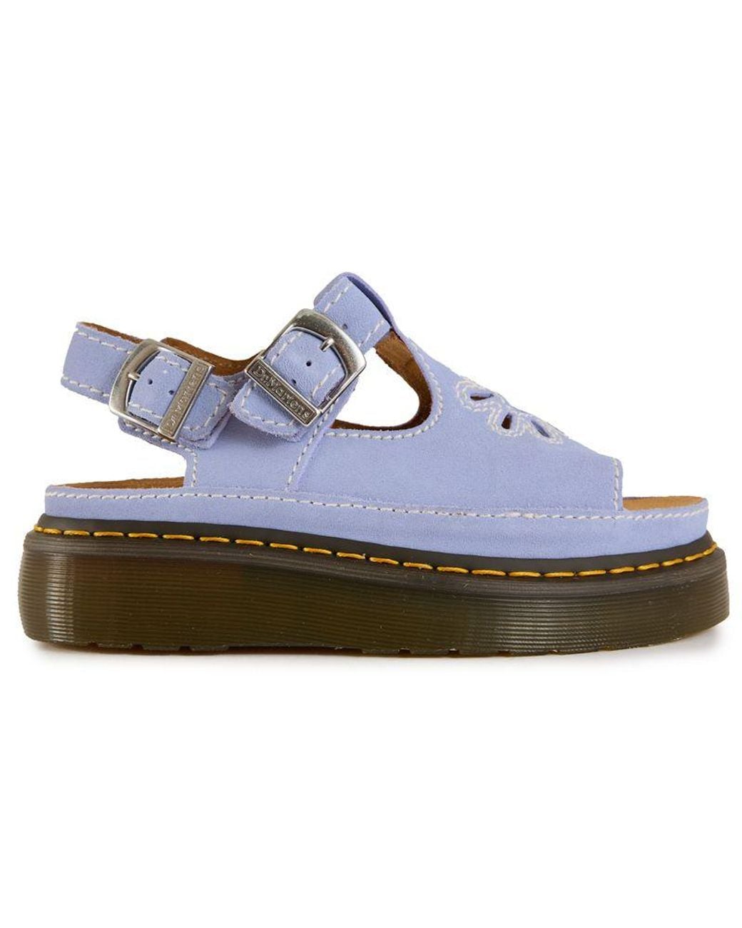 Dr. Martens Blue Dr Dunnet Flower Sandals