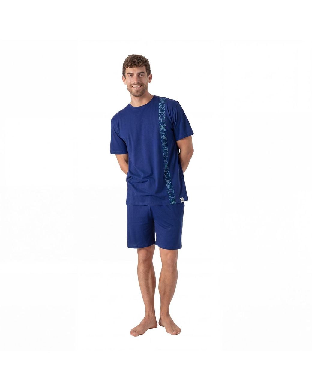 Munich Blue Summer Short Pyjamas Mu9 for men