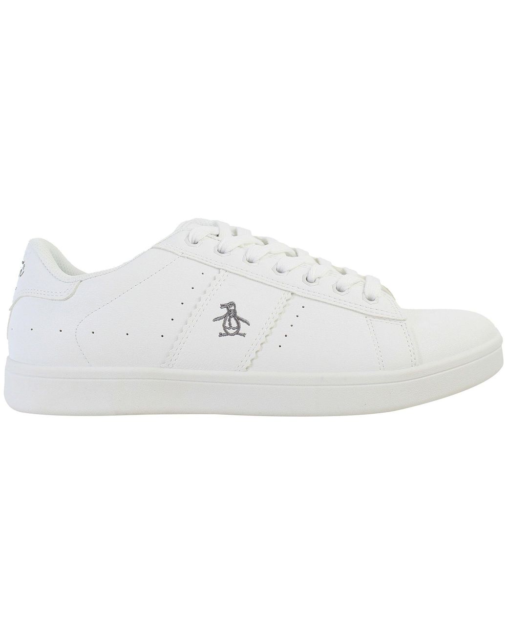 Original Penguin White Steadman Trainers for men