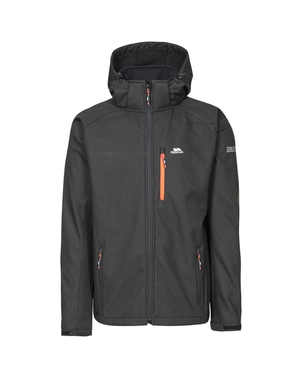 Trespass Gray Desmond Tp75 Softshell Jacket for men