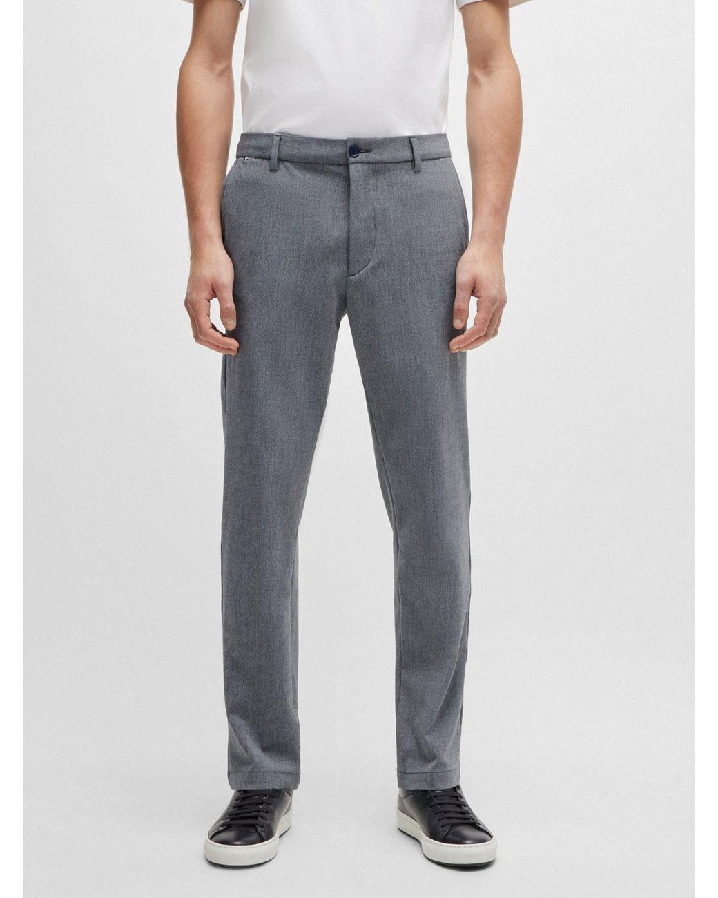 Boss Blue Dark H Kane Straight Pant for men
