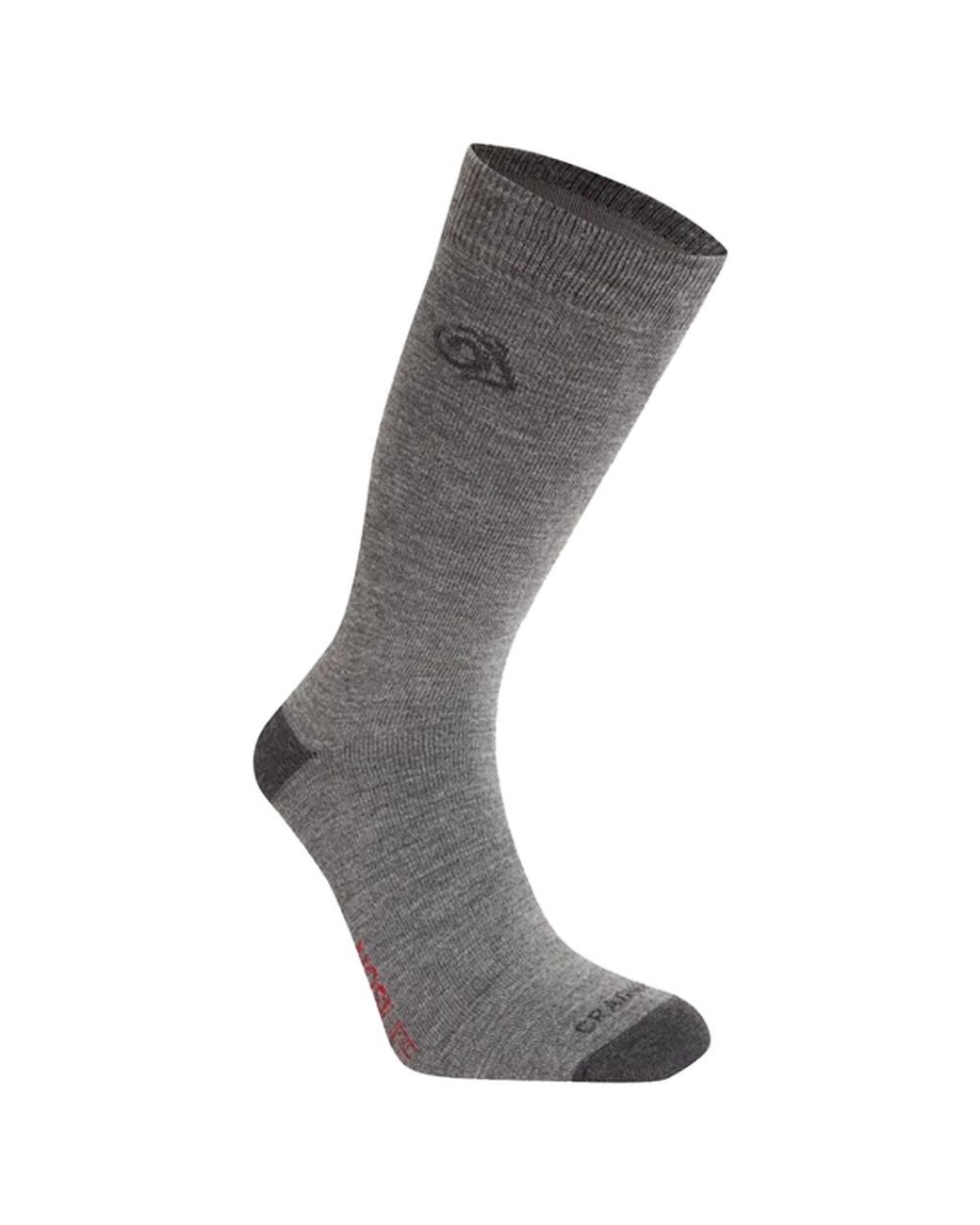 Craghoppers Gray Adult Wool Blend Insect Repellent Boot Socks (Coast)