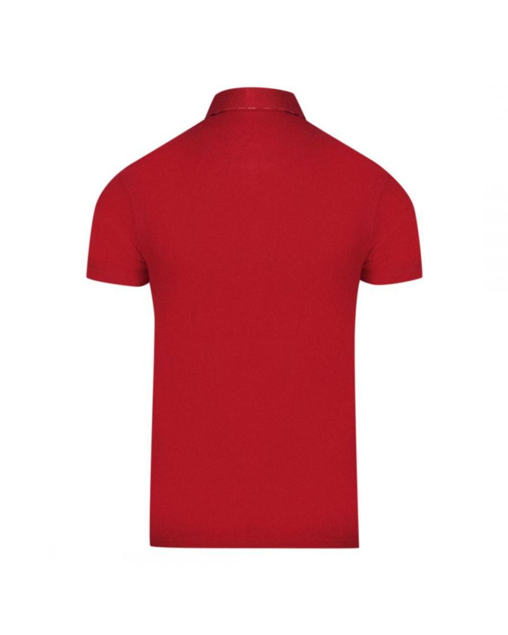 Aquascutum Red Aldis Crest Chest Logo Polo Shirt Cotton for men