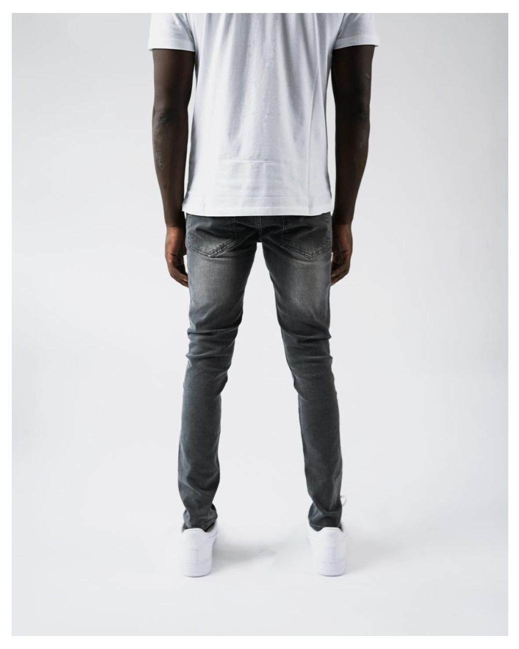 Magrit Gray Douai Ripped Patch Jeans for men
