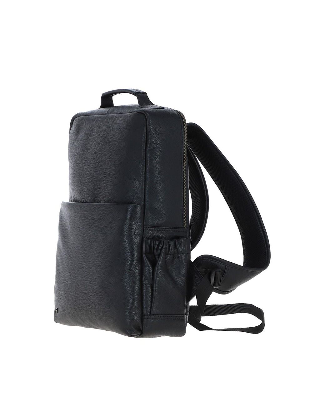 Gabicci Black Real Leather Backpack for men