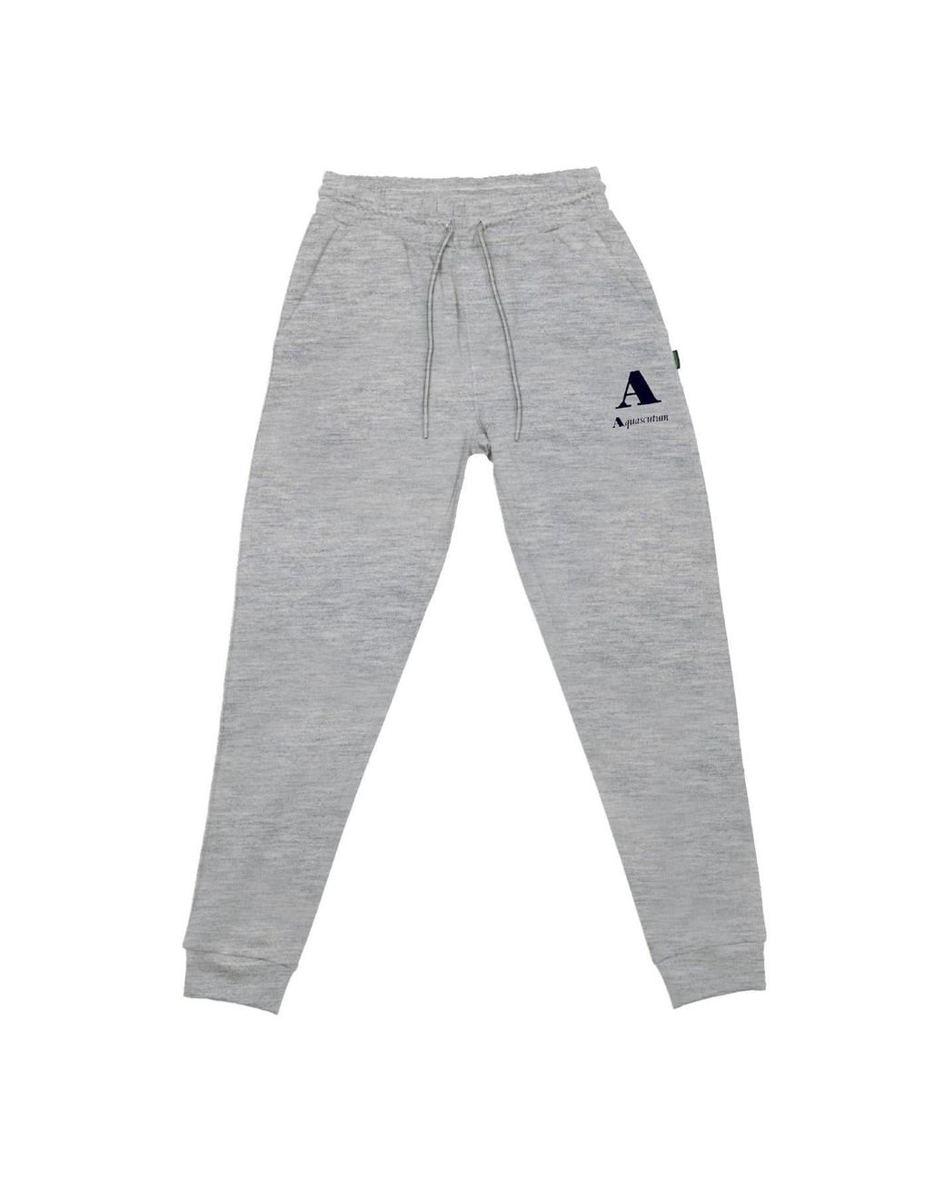 Aquascutum Gray Solid Patterned Slim Tapered Joggers for men
