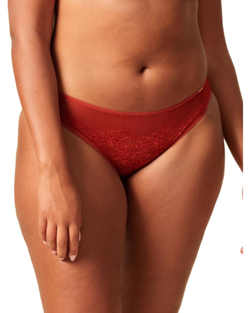 Gossard Red Glossies Lace Brief