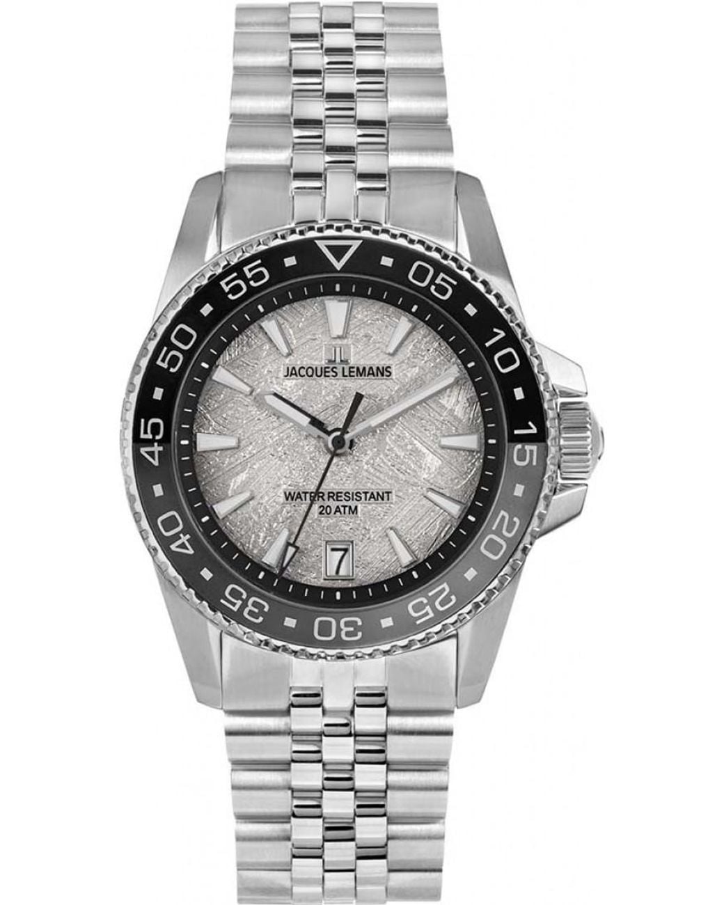 Jacques Lemans Gray 1-2205L Liverpool Diver Watch for men