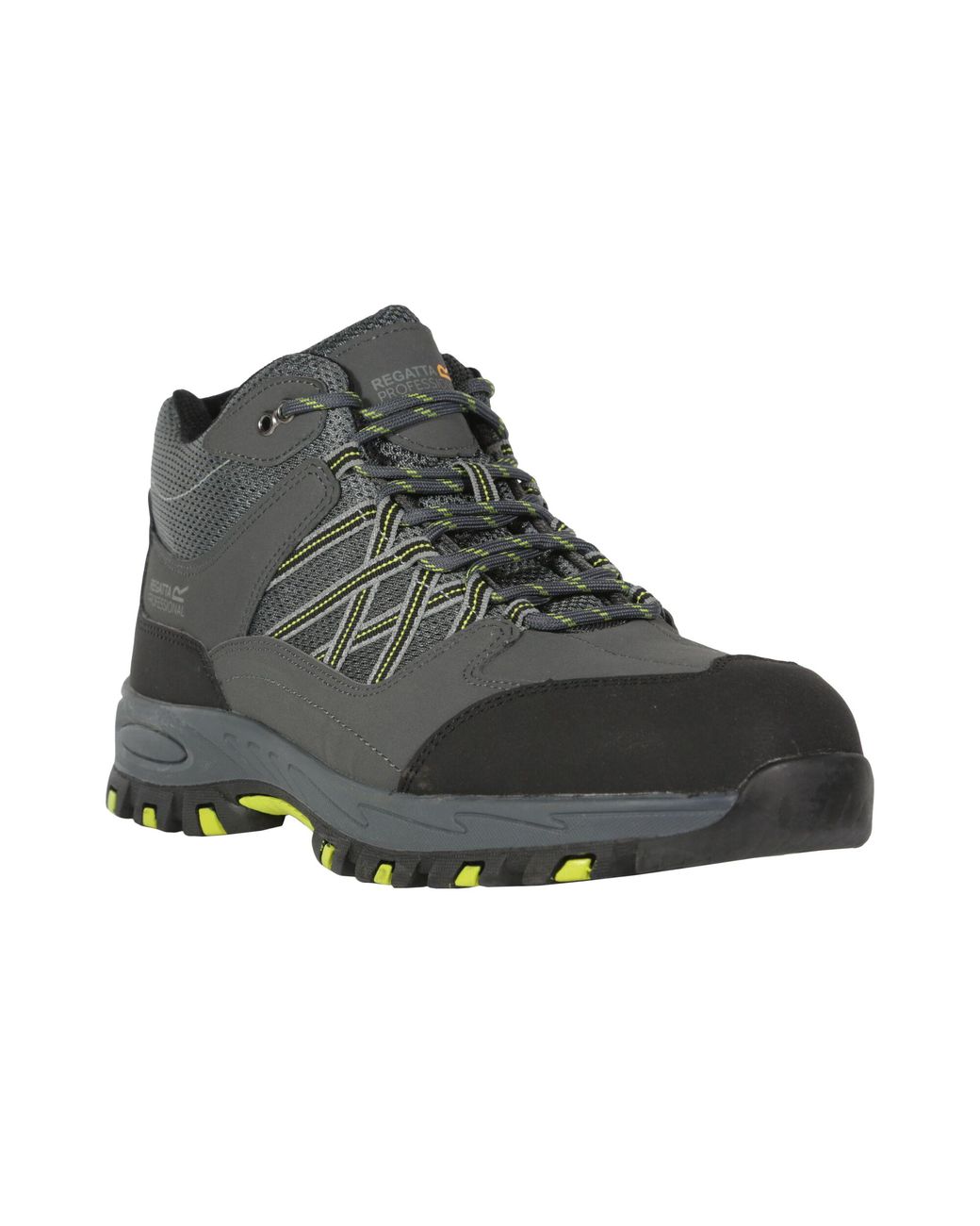 Regatta Gray Sandstone Safety Shoes (Briar/Lime) for men