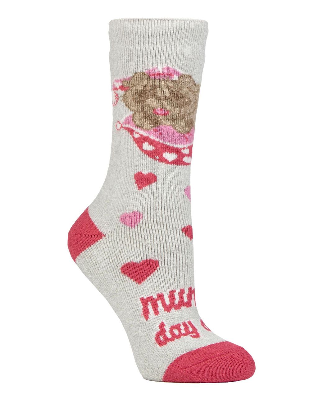 Heat Holders White Ladies Cosy Novelty Socks