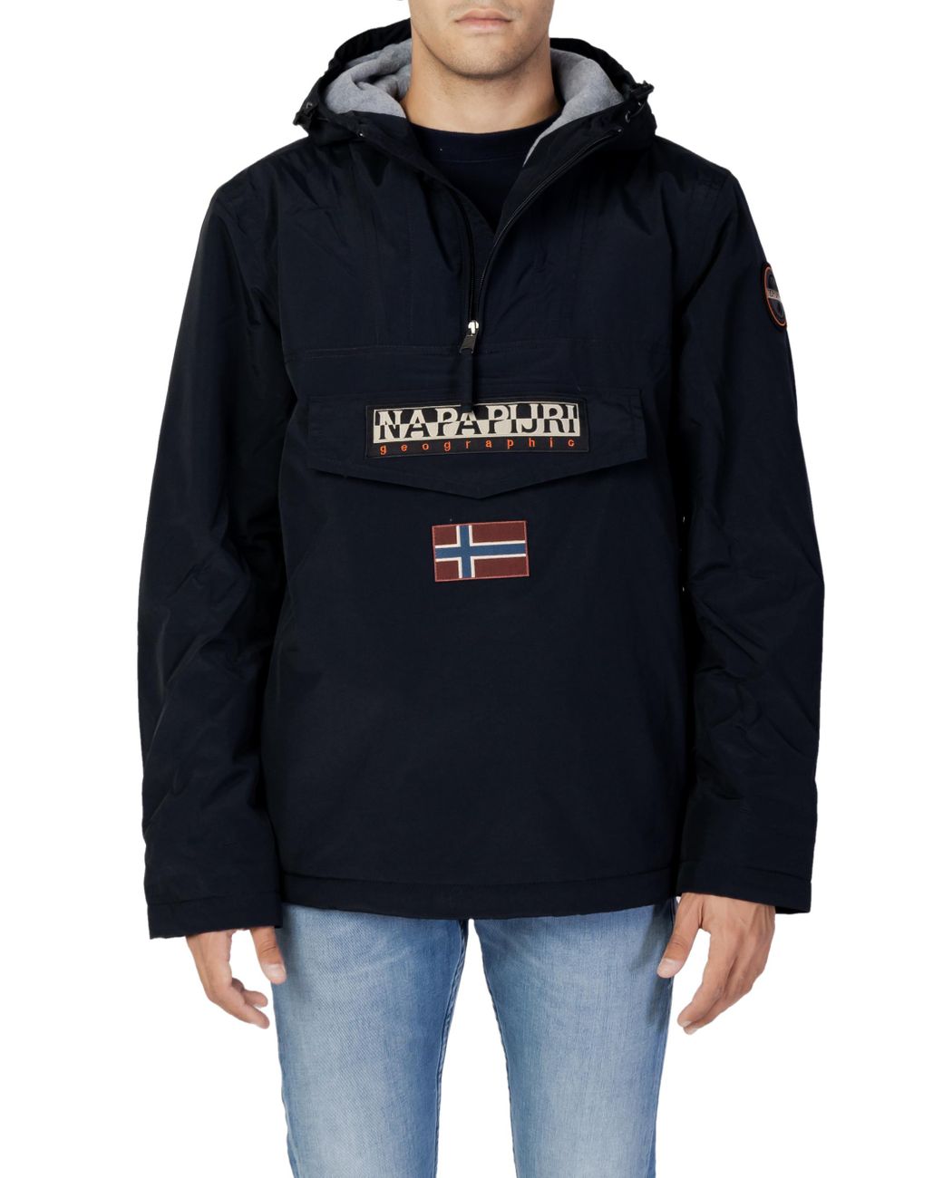 Napapijri Black Rainforest Winter 3 Hooded Anorak for men