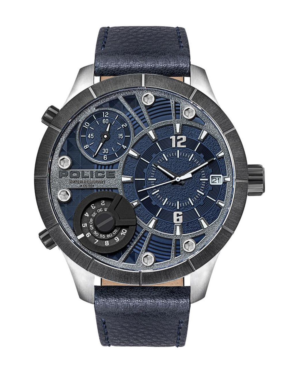 Police Blue 15662Xstu-03 Bushmaster Watch for men