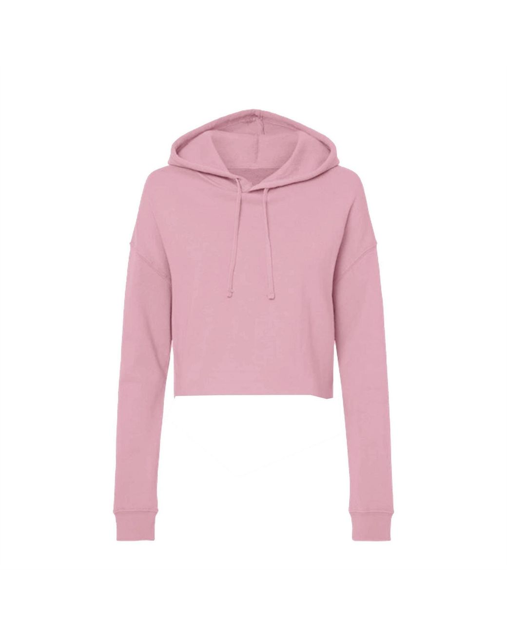 Miso Pink Cropped Hoodie