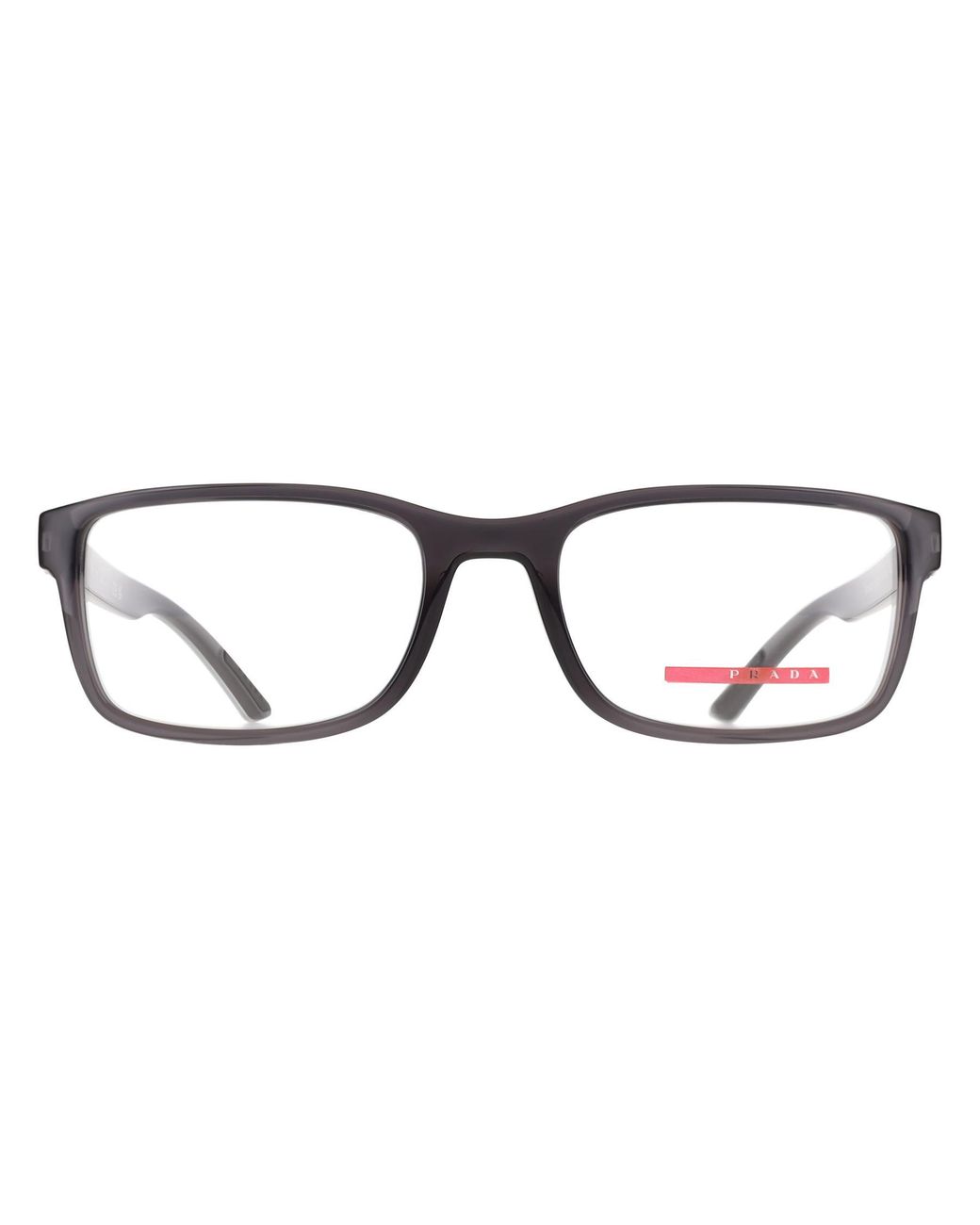 Prada Sport Brown Rectangular Transparent Ps06Rv for men