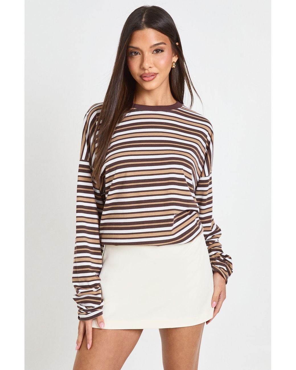 Boohoo Multicolor Tailored Mini Skirt