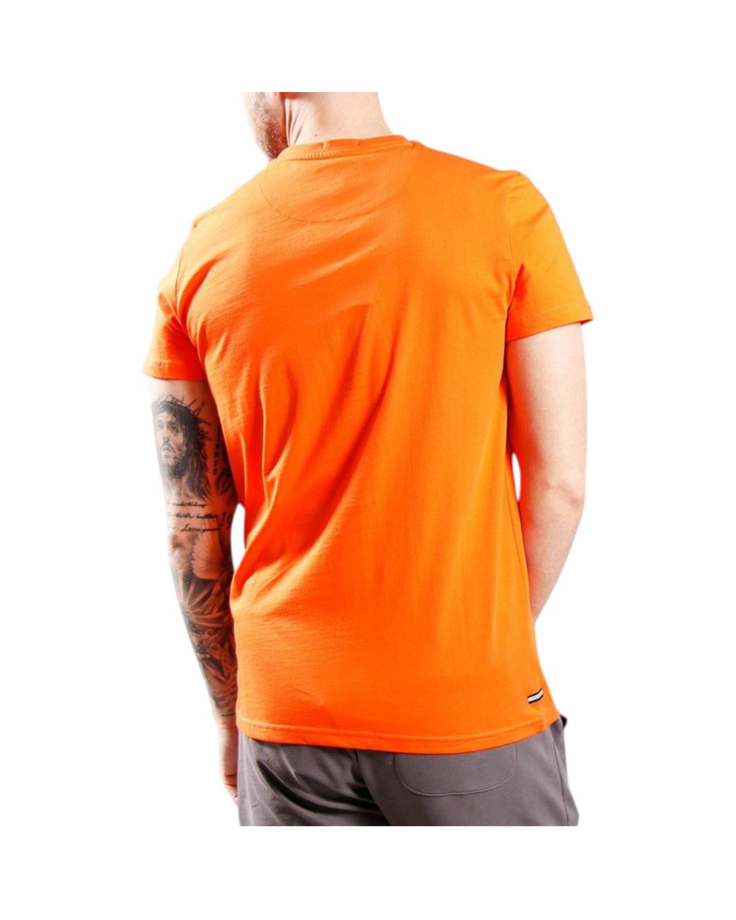 Weekend Offender Orange T Shirts Height Crew Neck Short Sleeve Cotton Summer New for men