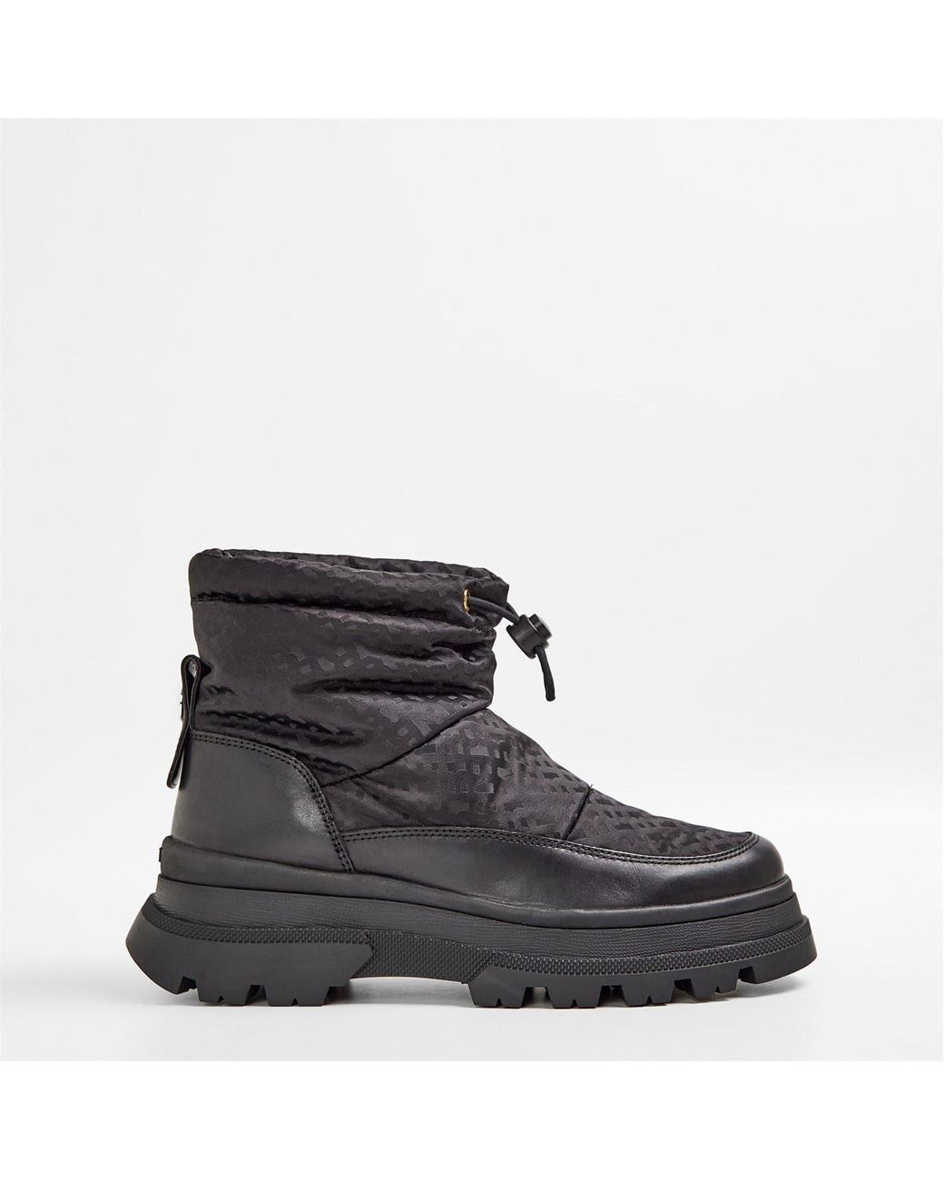 Boss Black Foster Bootie Lug Sole Boots