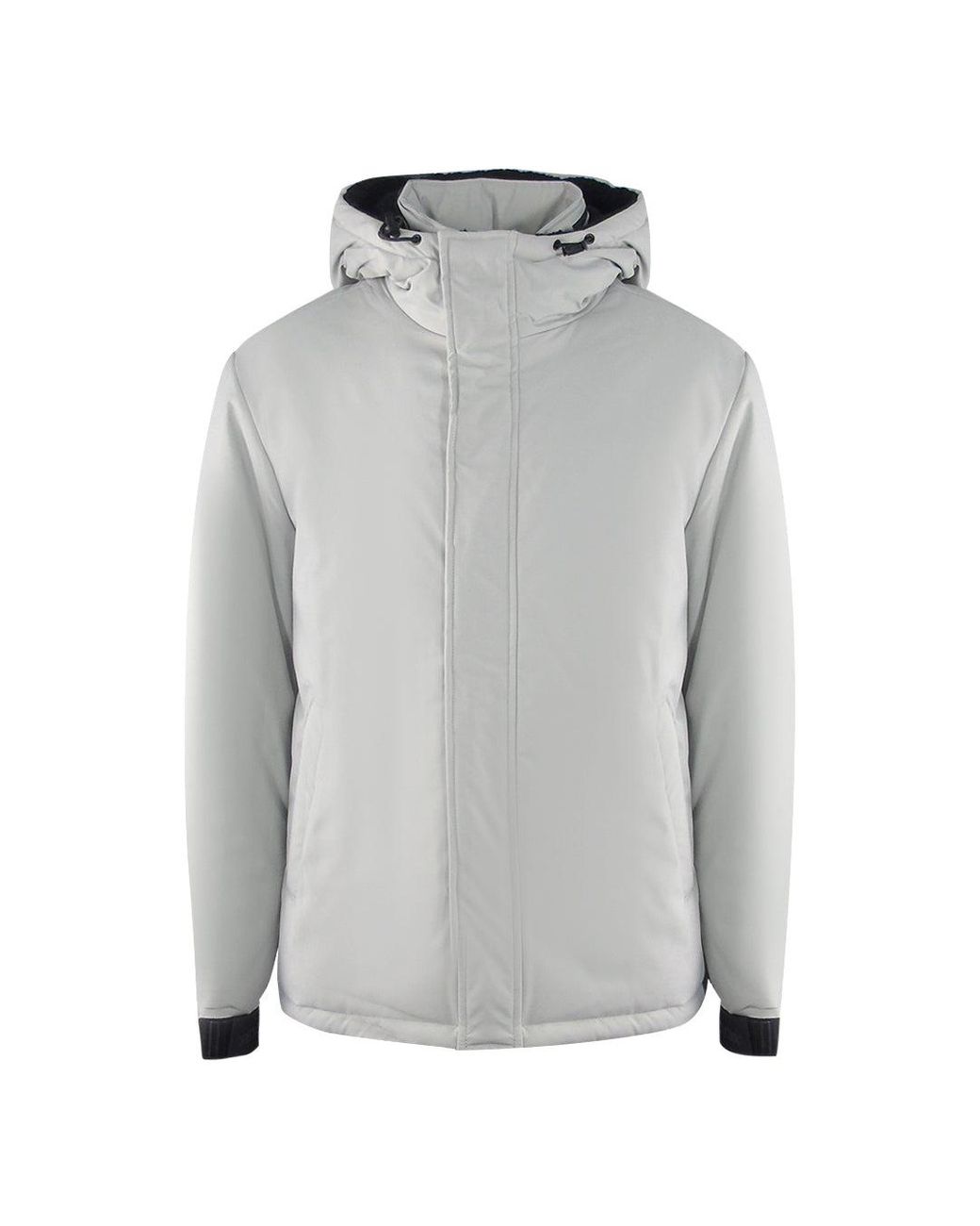 Ice Iceberg Gray Plain Hooded Jacket for men