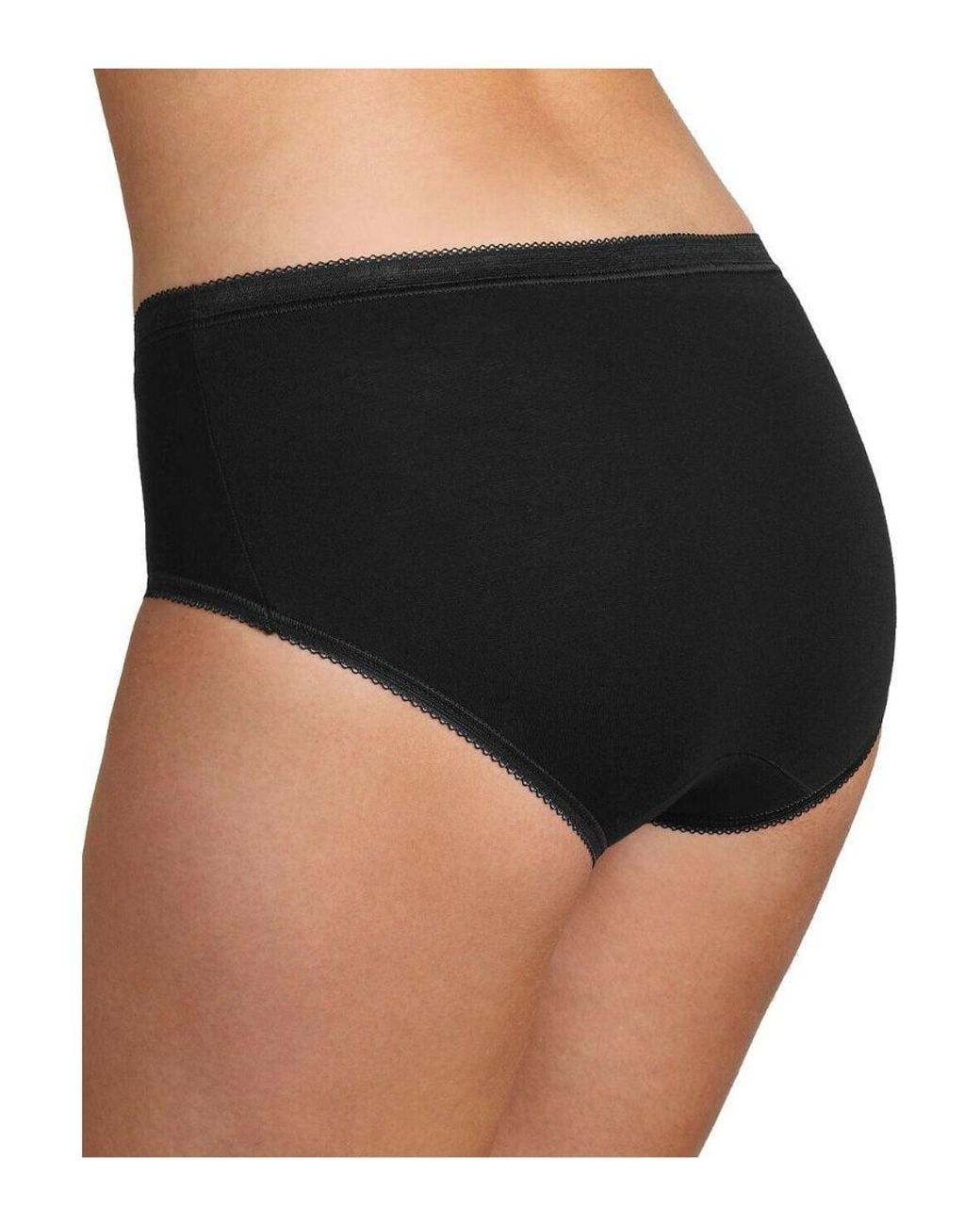 Sloggi Black Basic+ Mid Briefs 4 Pack
