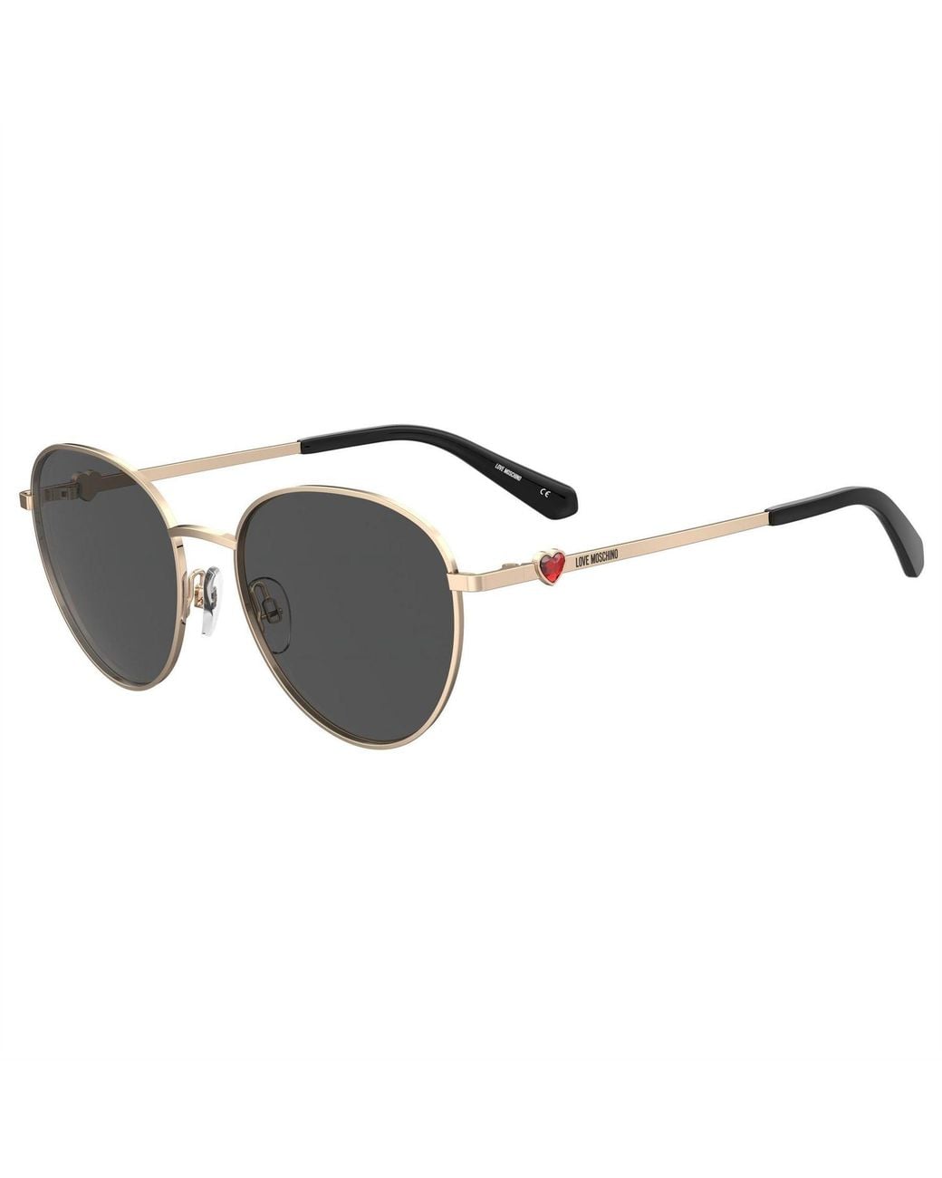 Moschino Black Accessories Moscsun Round Sungls