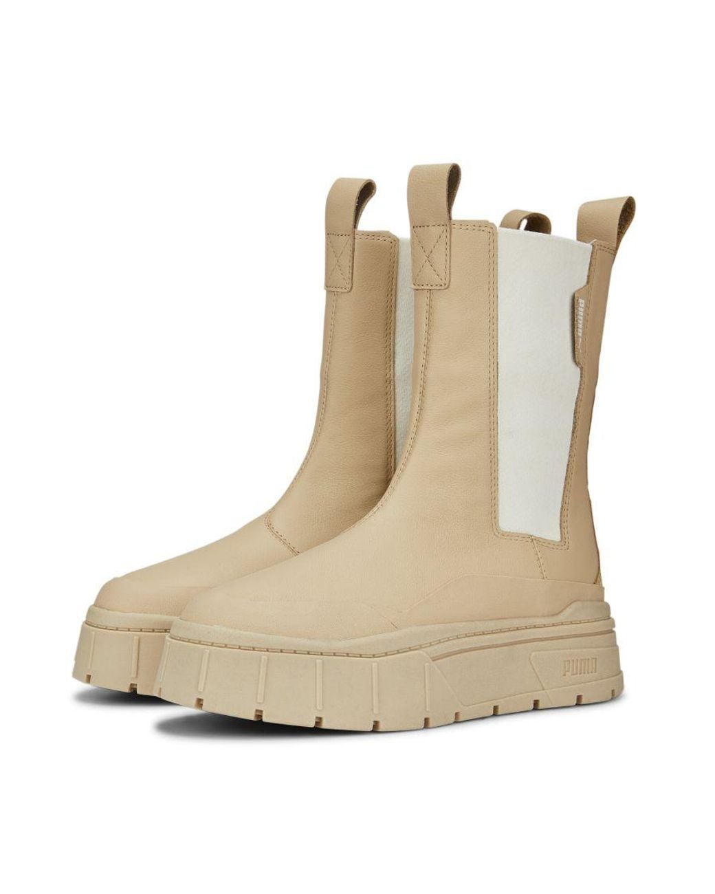 PUMA Natural Mayze Stack Chelsea Boots