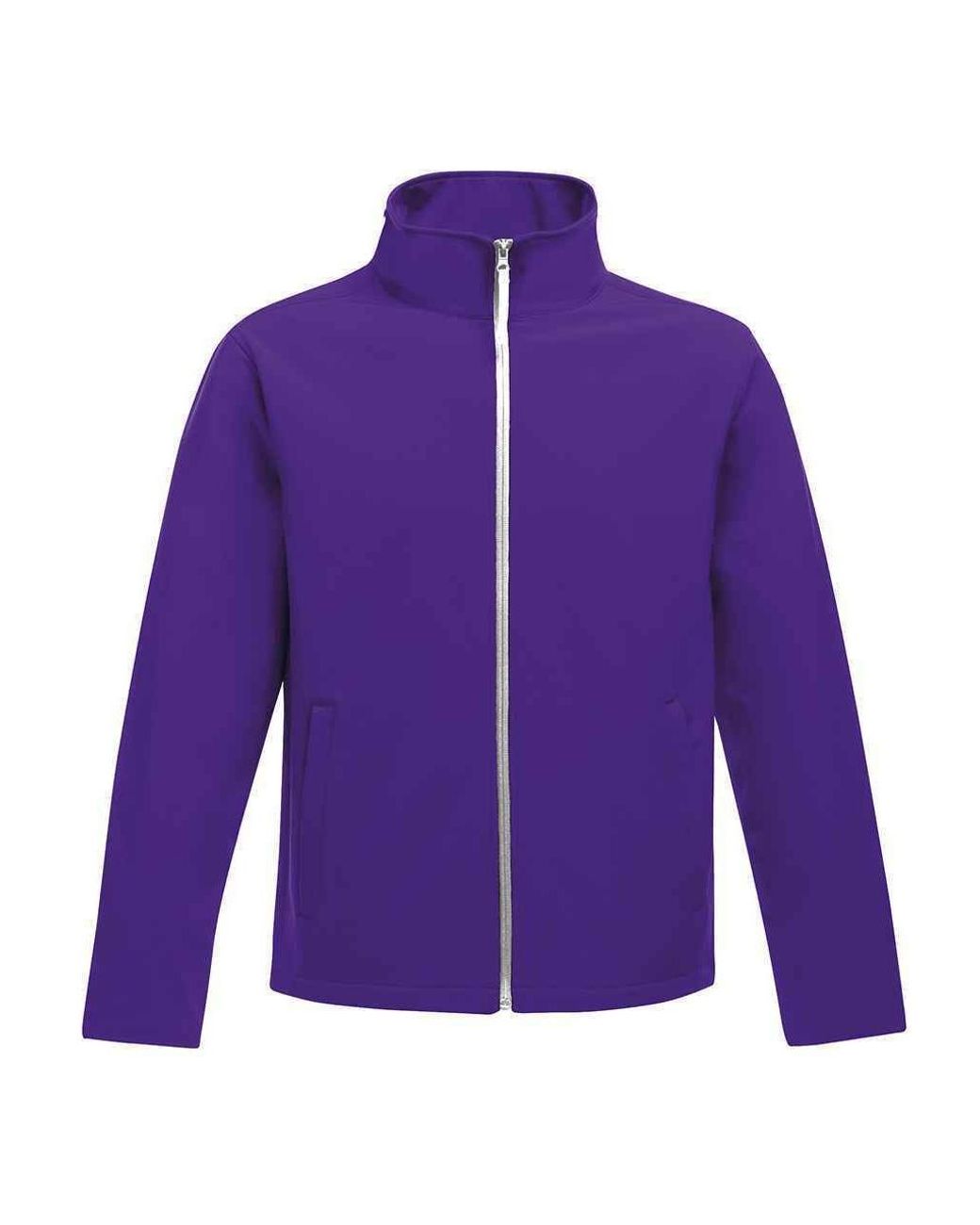 Regatta Purple Standout Ablaze Printable Soft Shell Jacket (Vibrant) Softshell for men