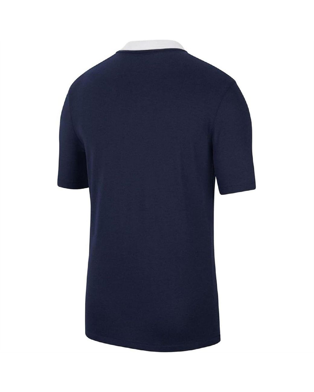 Nike Blue Printed Logo Collared Neck Short Sleeve Shirt for men