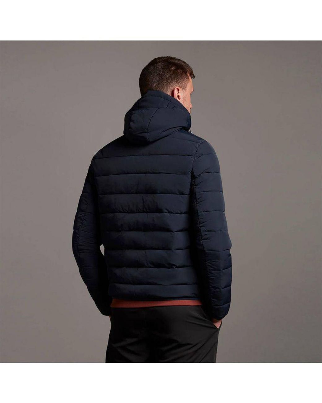 Lyle & Scott Blue Lightweight Puffer Jacket for men