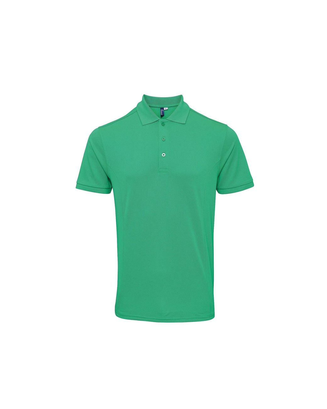 PREMIER Green Coolchecker Plus Pique Polo With Coolplus (Kelly) for men