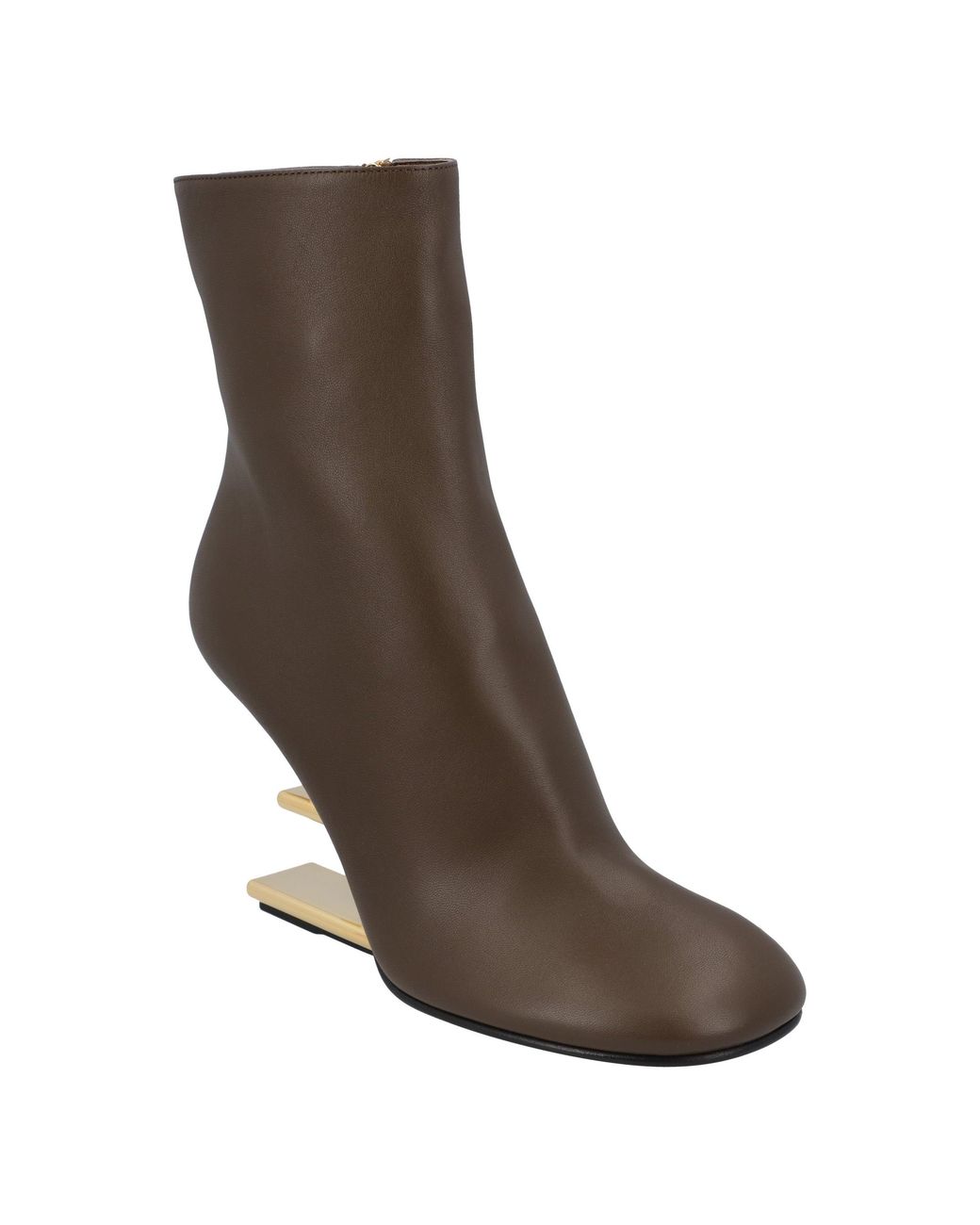 Fendi Brown First Heeled Ankle Boots