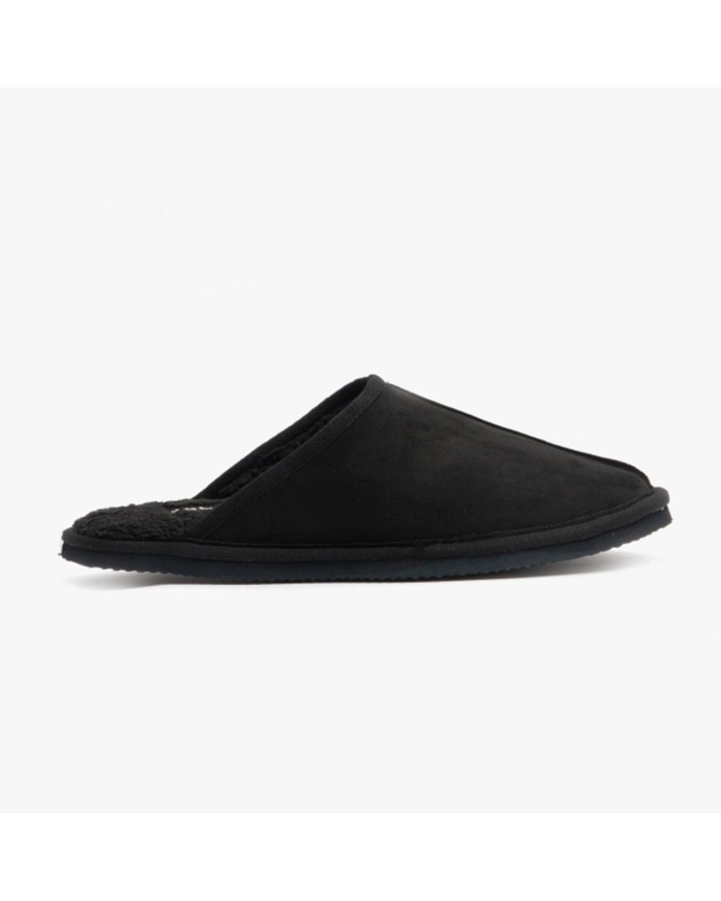 Jack & Jones Black Dudely Microfiber Mule Slippers Anthracite for men