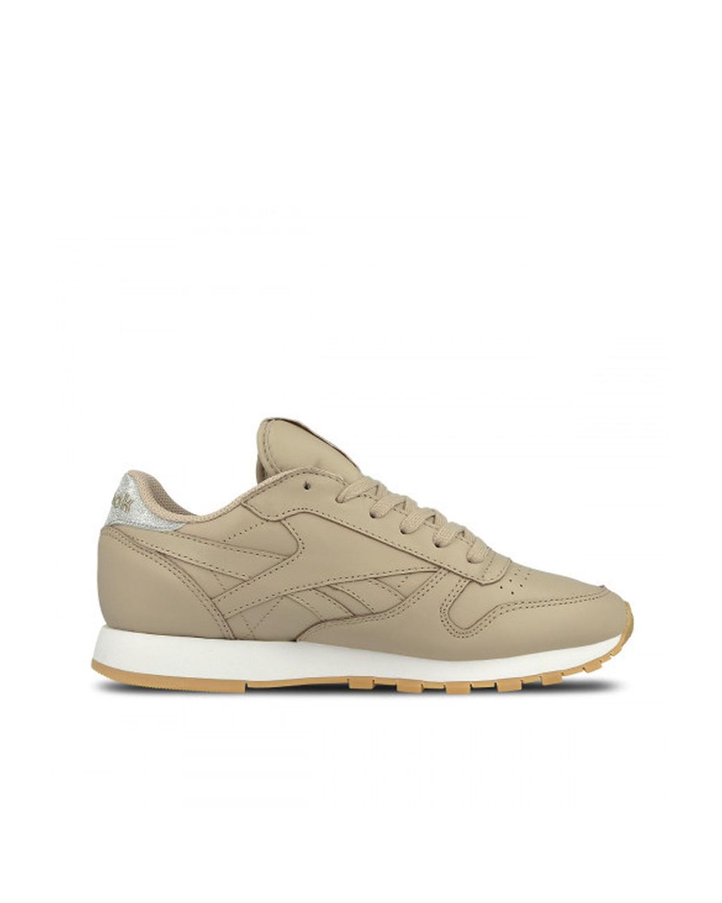 Reebok Natural Classic Met Diamond Lace-Up Smooth Leather Trainers Bd4424
