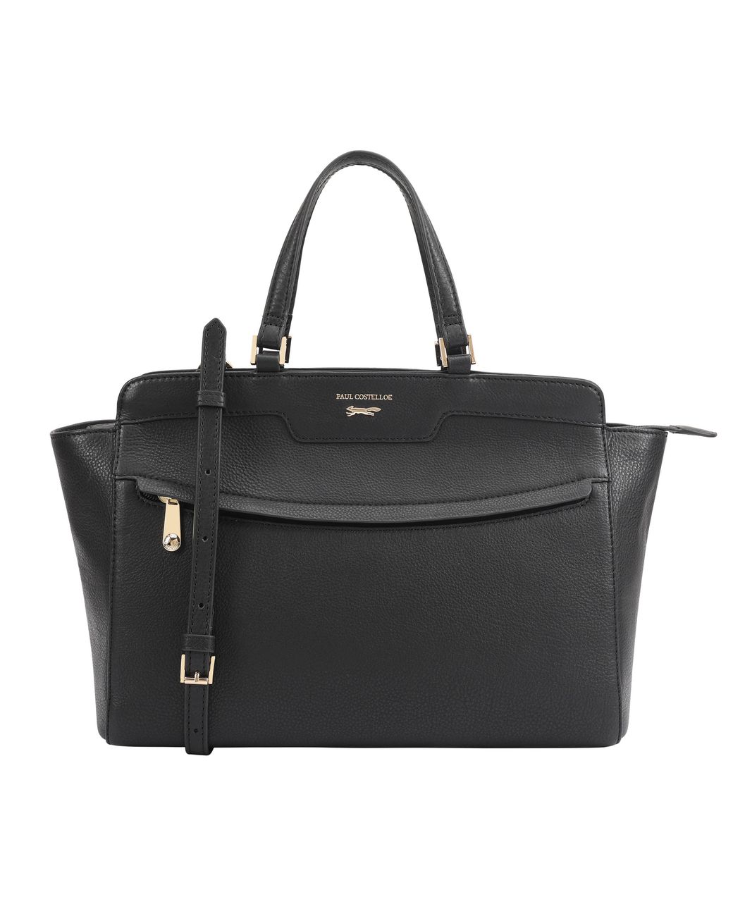 Paul Costelloe Black Calla Leather Multi Way Bag