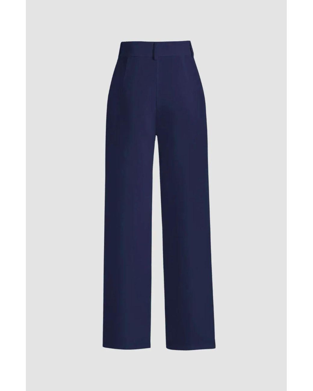 Hiccup Blue High Waist Straight Leg Pants