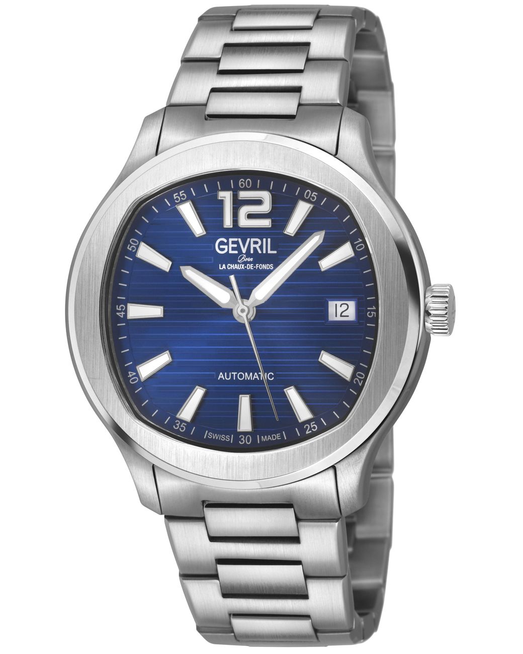 Gevril Gray Stuyvesant 316L Stainless Steel Case, Dial, Bracelet Watch for men