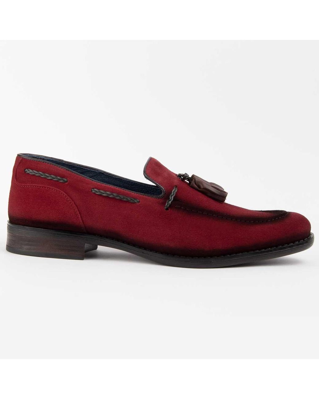Purapiel Red Moccasin Moretto2 Leather for men