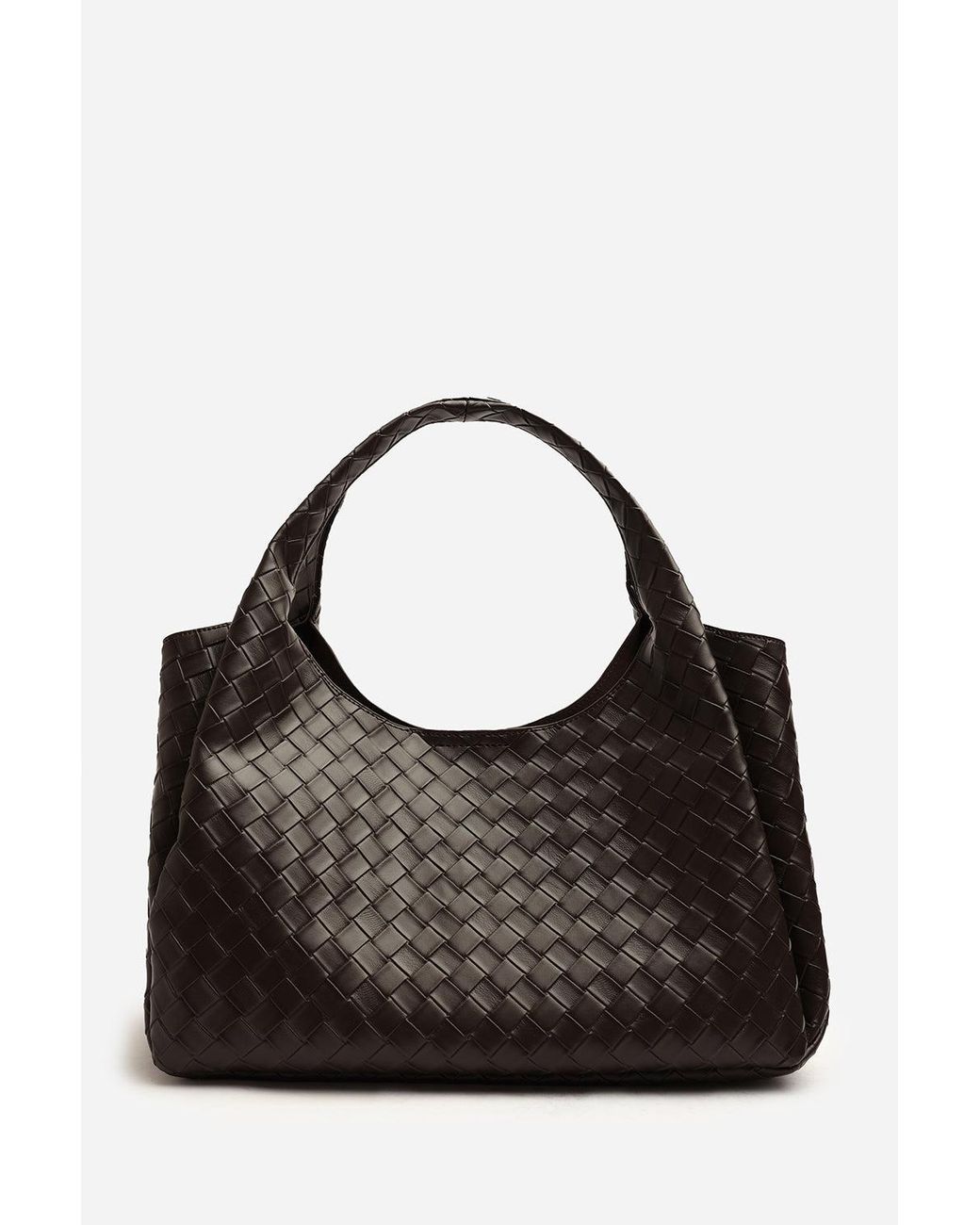 Where's That From Brown Wheres Harella Woven Tote Bag