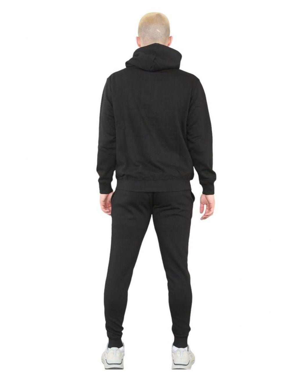 MYT Black Pullover Hooded Tracksuit for men