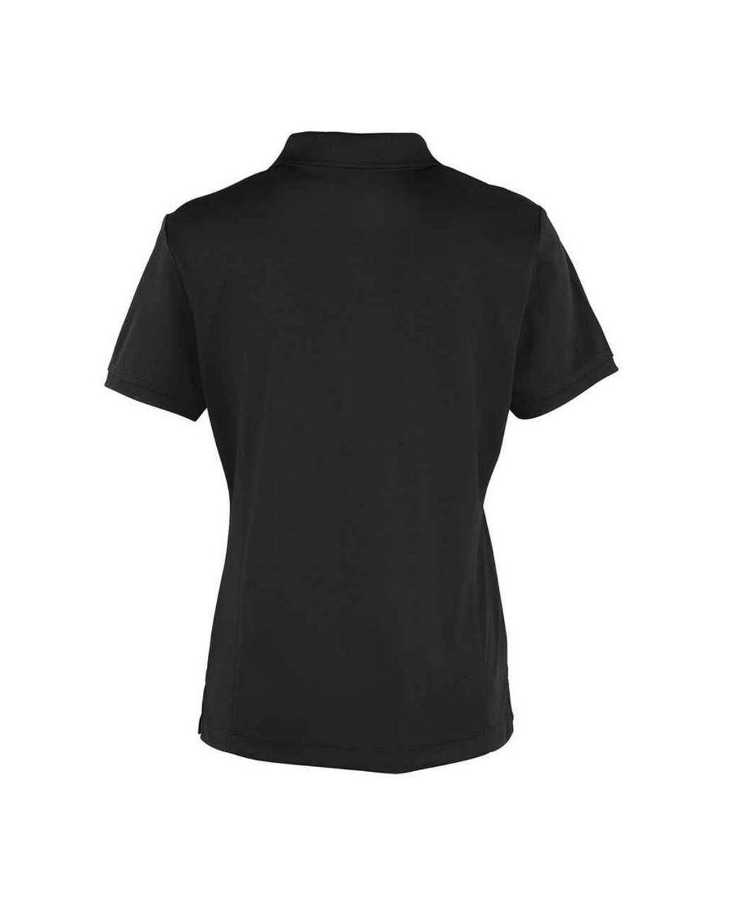 PREMIER Black Ladies Coolchecker Pique Polo Shirt