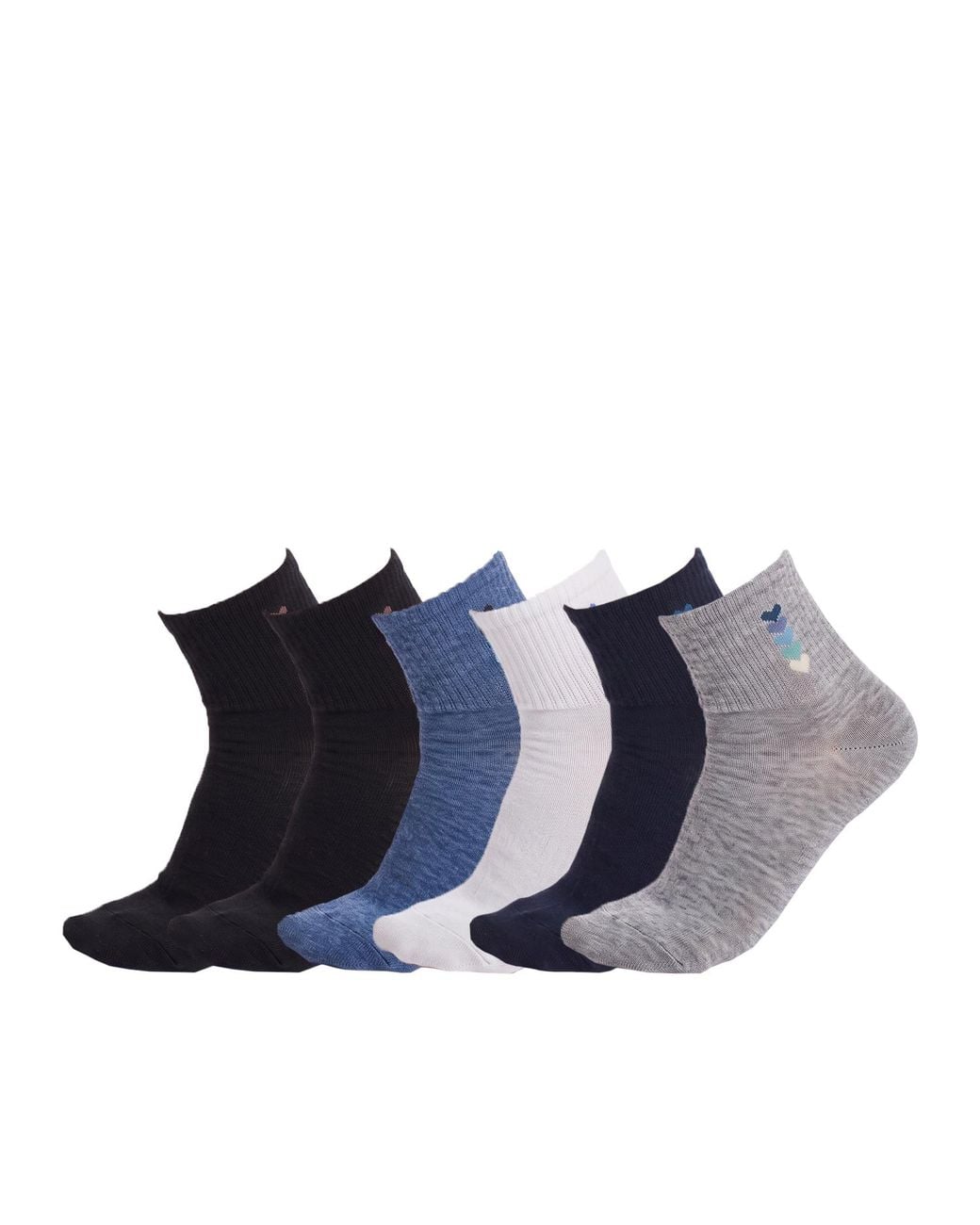 Pro Socks Blue 6 Pairs Cotton Low-Cut S20912
