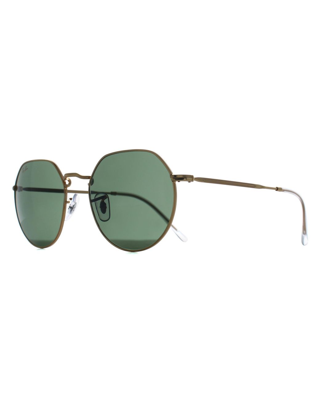Ray-Ban Green Round Rb3565 Jack Metal