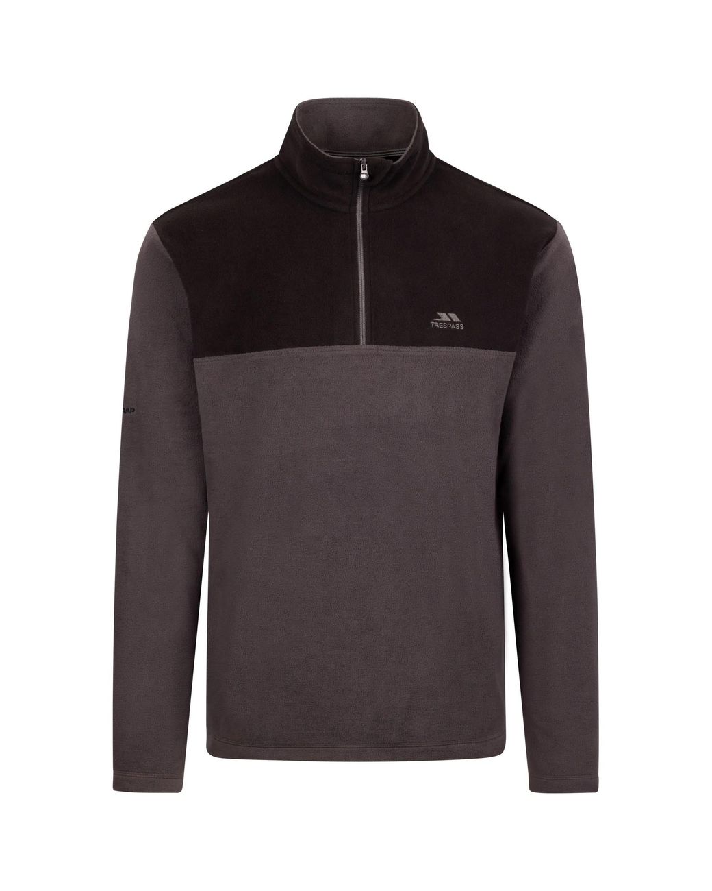 Trespass Gray Curtiston At100 Fleece Top (Dark) for men