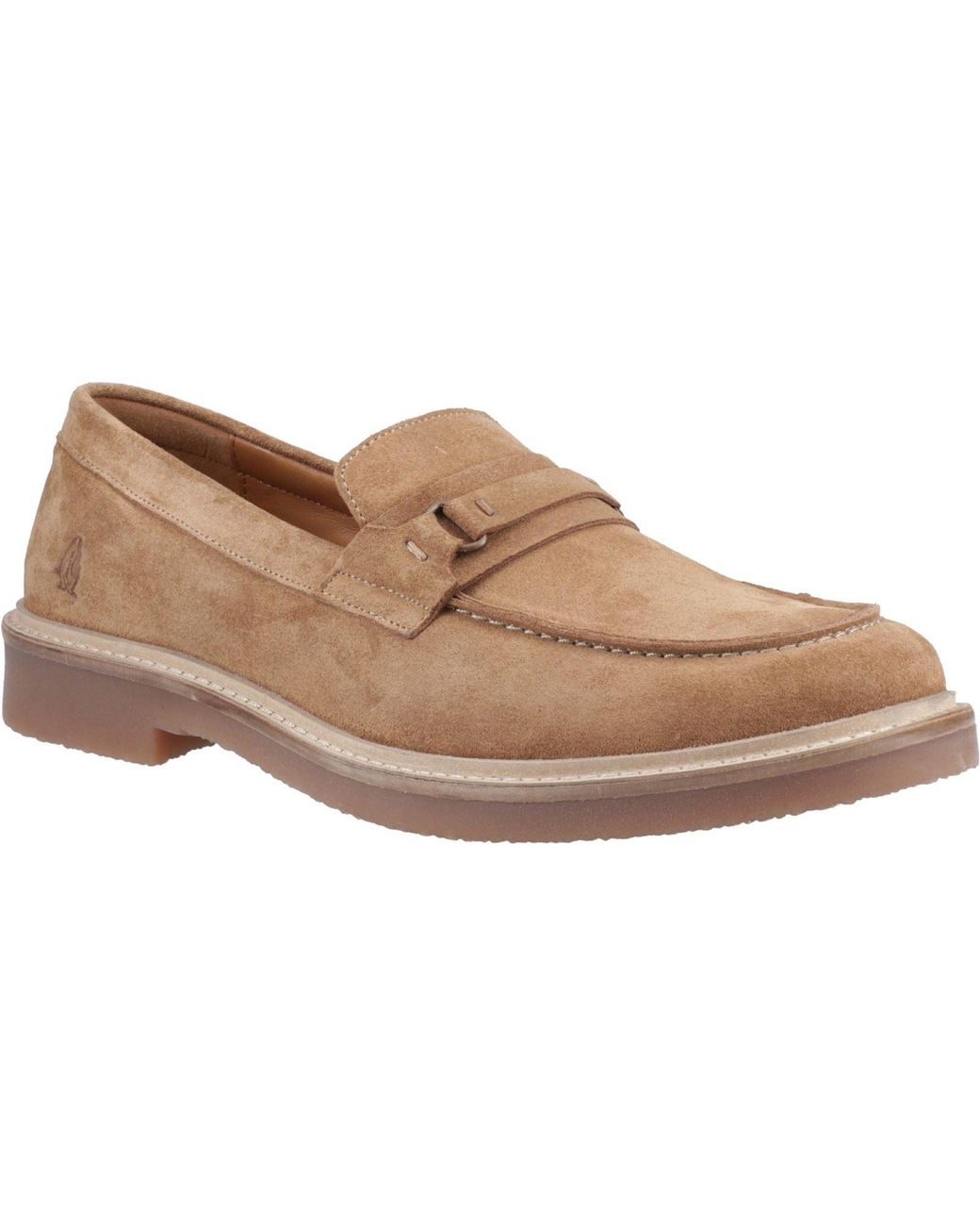 Hush Puppies Brown Gryffin Leather Loafers for men