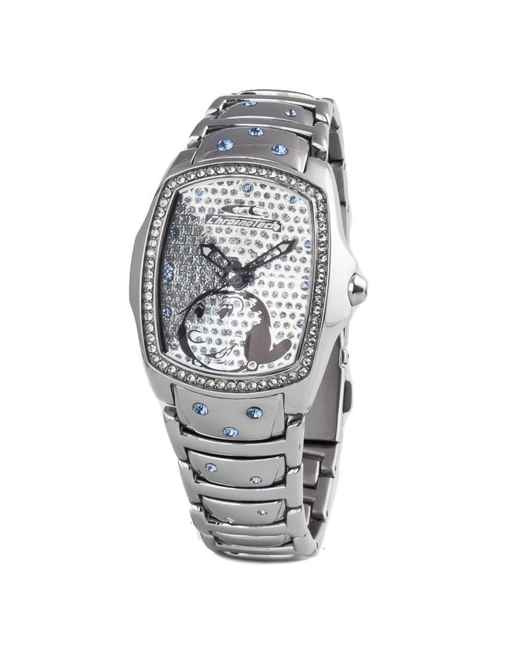 Chronotech Metallic Silver Steel Watch